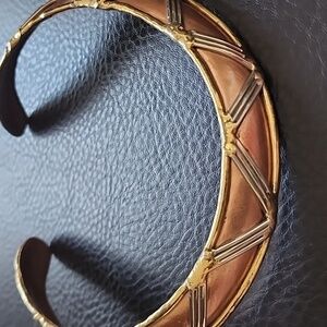 VTG Brass, Gold and Silver Women's Collar Necklace